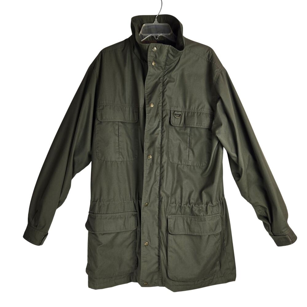 Eddie Bauer VTG Jacket Khaki Green Wool lined  Hunting Men's Large - Picture 3 of 11